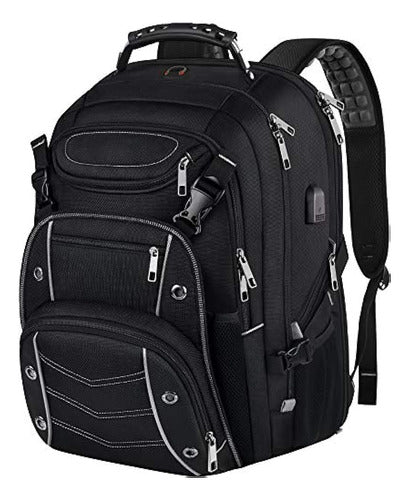 Veckuson 18.4 Inch Extra Large Gaming Laptop Backpack with USB Charging Port 0