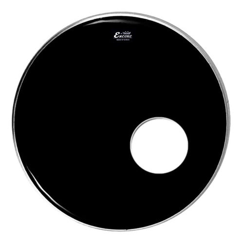 Remo Encore Asia Black Bass Drum Head With Hole 22" 0