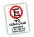 EneGe No Parking Entrance and Exit Vehicles Sign 0