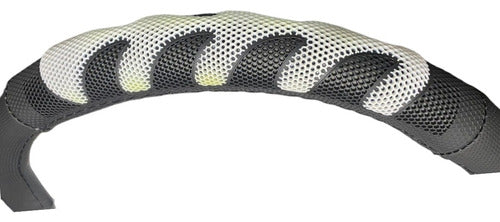 JC Black Steering Wheel Cover with White Accents for Aveo, Spin, Onix, Astra 1