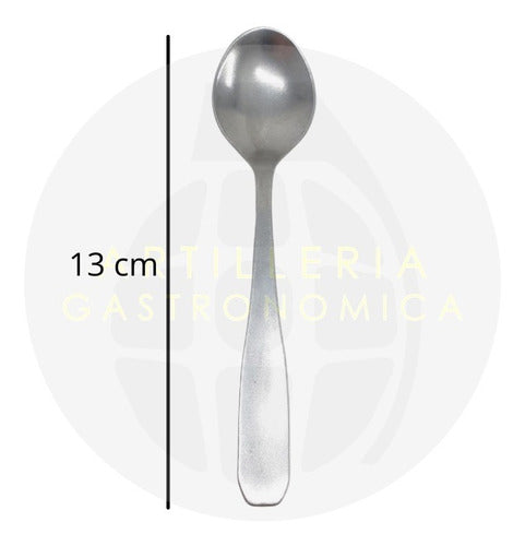 Set of 12 National Cosmos Stainless Steel Tea Spoons - Bulk Pack 1