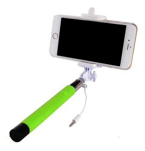 Mono Pod Monopod Baston Selfie Extensible Con Cable Camara Al Celular 0