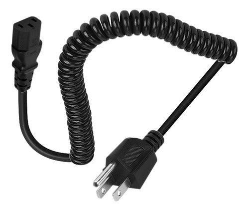 Traovien Spiral Power Cable with 3 Prongs 0