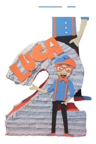 Piñatas Numeros Blippi Piñata Cotillon Blippi 0