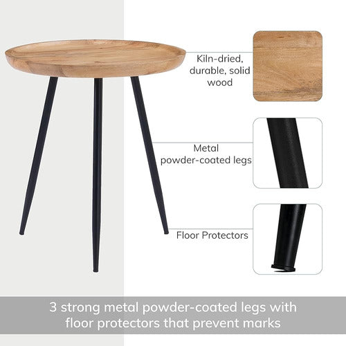 Mh London Side Table - Dilan Tri Pin Small Table. ¿pequeña M 1