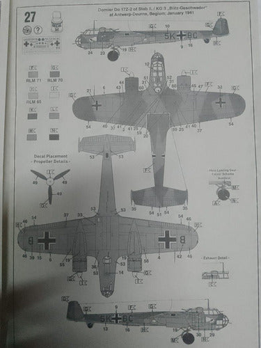 Avion Dornier Do 17 Z 2 Rev 4655 4