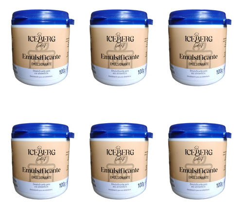 Kit 6 Emulsificante Para Sorvetes E Confeitaria 100g Iceberg 0