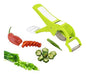 YADNESH 2 In 1 Stainless Steel Vegetable Cutter With 5 Blades 3