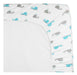 TL Care 100% Natural Cotton Value Jersey Knit Fit Portable / Mini-Crib Sheet, Aqua Whale 4