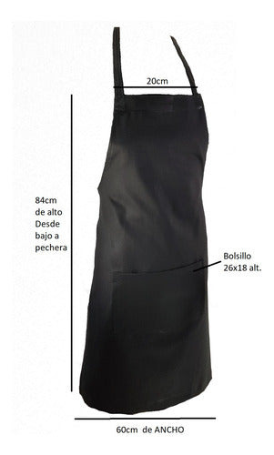 Linco Super Pack of 4 Gabardine Kitchen Aprons 8oz with Pocket Offer 1