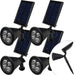 Etheos Solar LED Stake Light Rechargeable White Light X4 0