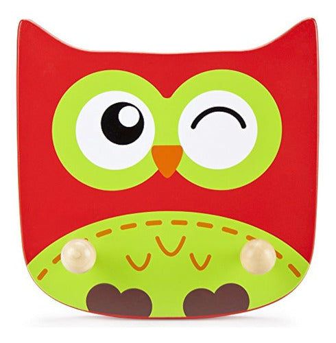 Imagination Generation Wooden Owl Kids Clothing Rack - Placa 0