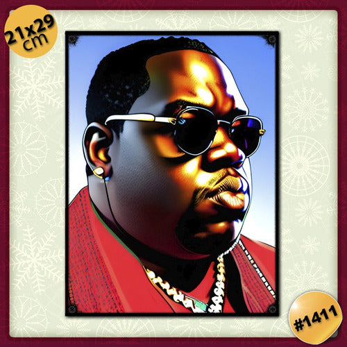 LAMINASDECOUPAGE #1411 - Decorative Frame - The Notorious B.i.g. Rap Poster 1