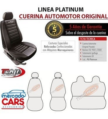 Team PU Bastonné Leather Seat Cover for Chevrolet S-10 5