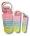 Set of 3 Motivational Sports Water Bottles with Time Tracker 71