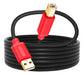 Cable De Impresora De 30 Pies, Color Marrn Qy Usb 2.0 De Alt 0