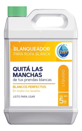 DST Blanquedor Ropa Blanca Alto Rendimiento Quitamanchas 5lt 0