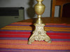 Antiguo Candelabro Religioso Bronce Labrado Decoracion O Uso 2