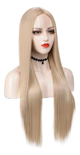 Oncological Lace Front Straight Blonde Wig 76cm 3