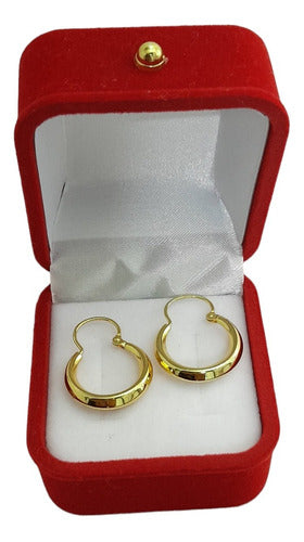 Ariadne Gold Plated 18k Creole Hoop Earrings 0