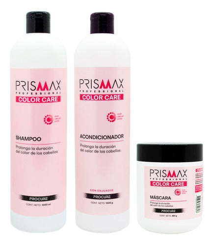 Prismax Color Care Shampoo + Conditioner + Large Mask 3c 0