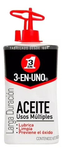 3-En-Uno Multi-Purpose Oil 90 Ml - Lubricates, Cleans, Prevents Rust 0