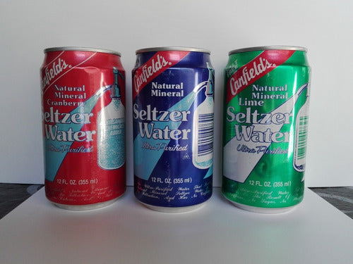 Latas Antiguas Canfield`s Seltzer Water Eeuu Año 1991 0