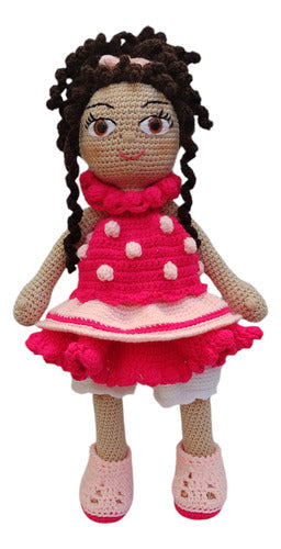 Muñeca Amigurumi Grande Coqueta 0