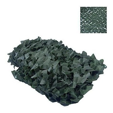 Flyego Dark Green Camouflage Netting for Camping (1.5m X 10m) 7