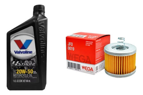 Valvoline Oil and Filter Kit for Rouser 150 160 Ns Bajaj El Tala 0