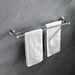 Will Double Bathroom Towel Rack Metal Chrome Stainless Steel 3