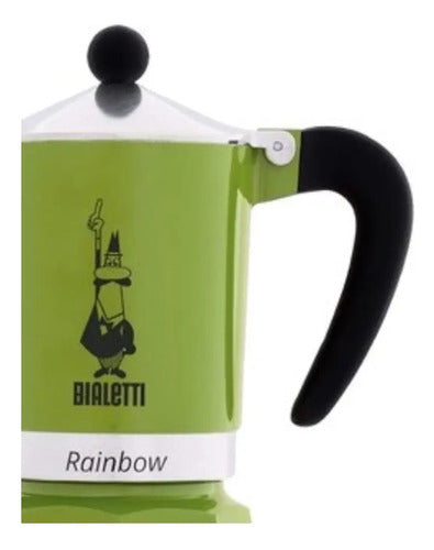 Bialetti Cafetera Rainbow 3 Cups Verde Italiana Febo 2