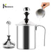 Stainless Steel Milk Frothing Pitcher 600ml with Handle - Ideal for Frothing and Heating 4