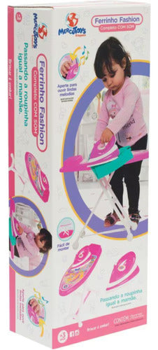 Tabua De Passar Infantil Com Ferro Fashion Com Som Mercotoys 4