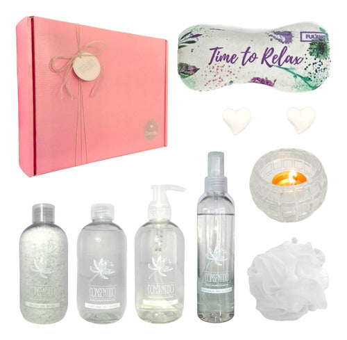 Spa Indulgence Gift Box - Jasmine Aromatherapy Set Nº6 - Kit Caja Regalo Mujer Box Spa Jazmín Set Zen N06 Disfrutalo