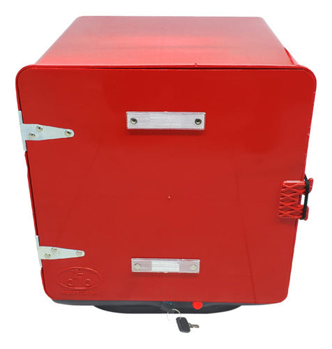 Caja Pizzera C/base Extraible  ''reforzada'' Rojo 2