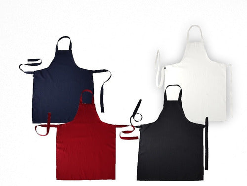 Linco Antimancha Pack of 4 Aprons + Hygiene Caps 1