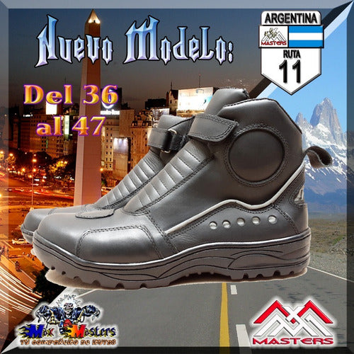 Max Masters Motorcycle Boots - Ruta 11 Model 1