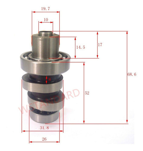 Arbol De Levas P/ Honda Cb1 W Standard 1