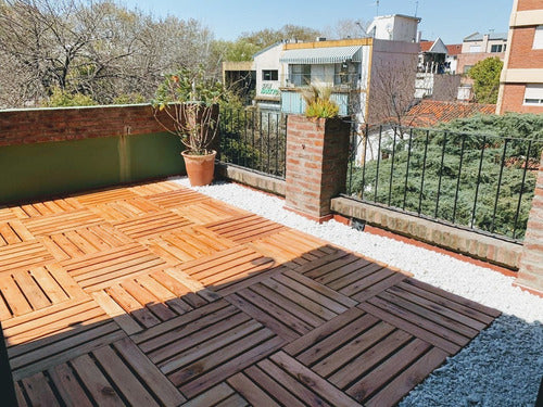 Wooden Tiles for Patios, Terraces, and Balconies 60x60cm 4