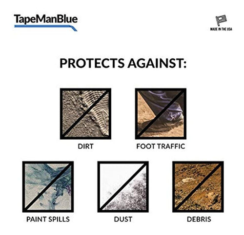 Tapemanblue Carpet Protection Film 24 x 200 Rollo Made in the USA 3