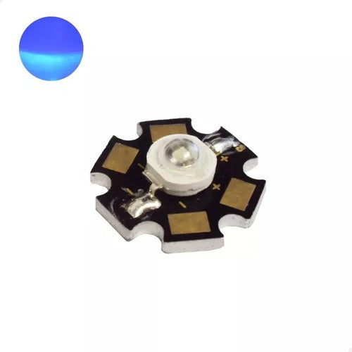 LED High Power 3W Blue Star with 30° Lens x10 1