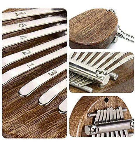 Ganasome 8 Teclas Mini Kalimba Exquisito Dedo Pulgar Piano M 3