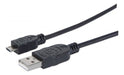 Manhattan USB 2.0 A to Micro B Male/Male Cable 1.0 Mts 2