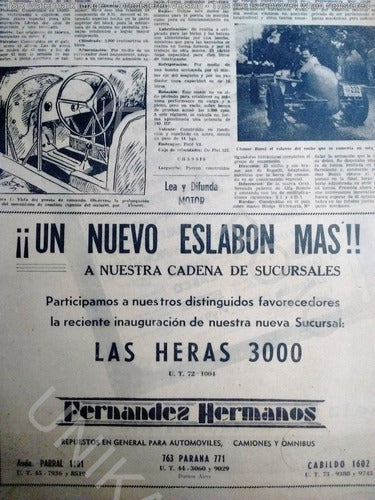 Muy Antigua Publicidad Clipping Guía Repuestos Auto Año 1946 1