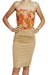 Nude Jersey Skirt with Cascading Godettes Back Detail Tango 0
