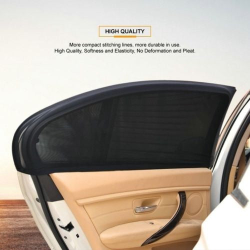 2pcs Flexible Car Ultraviolet Side Rear Window Shade 6