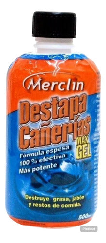 Destapa Cañerias Max Gel X 500ml 3en1 Merclin 0