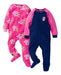 Gerber Pack of 2 Plush Polar Sleepers with Feet and Zipper 0