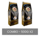 Combo Cafe En Granos 5 Hispanos Sin Azucar Tostado 2x500g 0